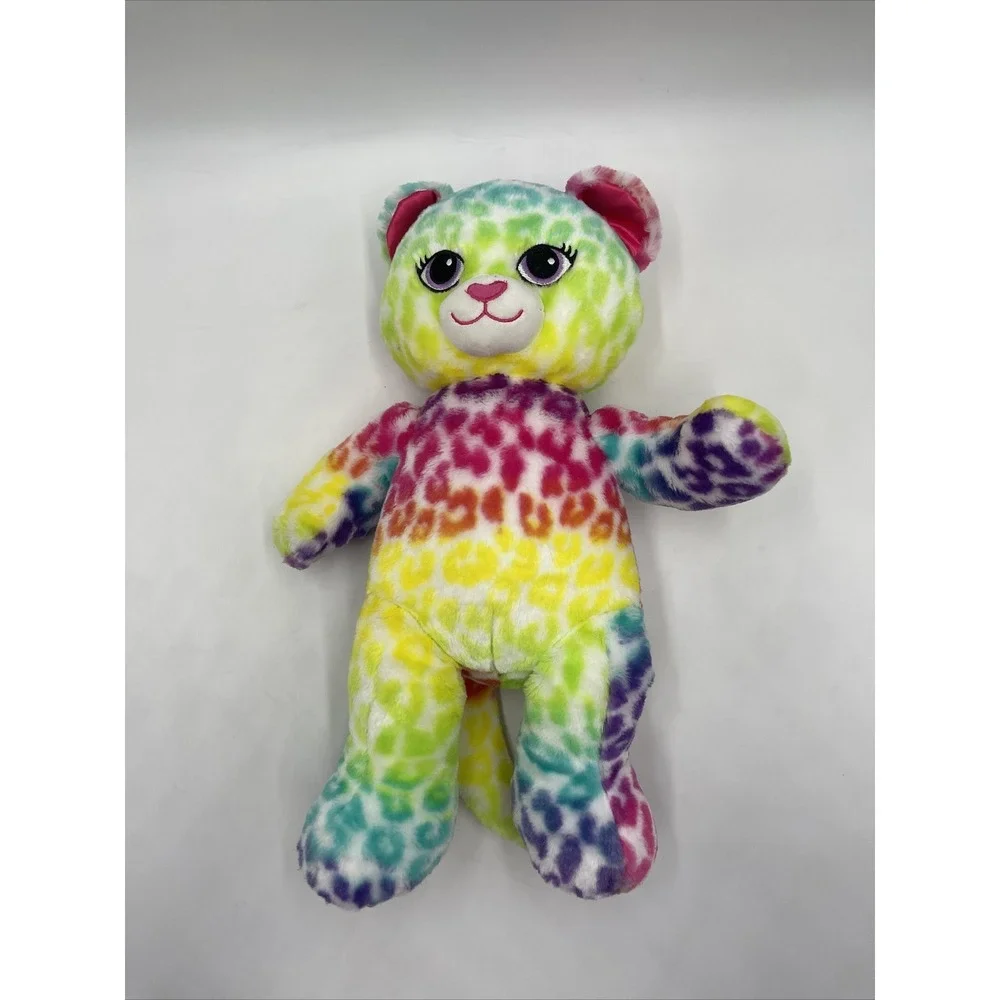 Build A Bear Workshop Wild About Spots Plush Cat Leopard Multi Colored Print 17